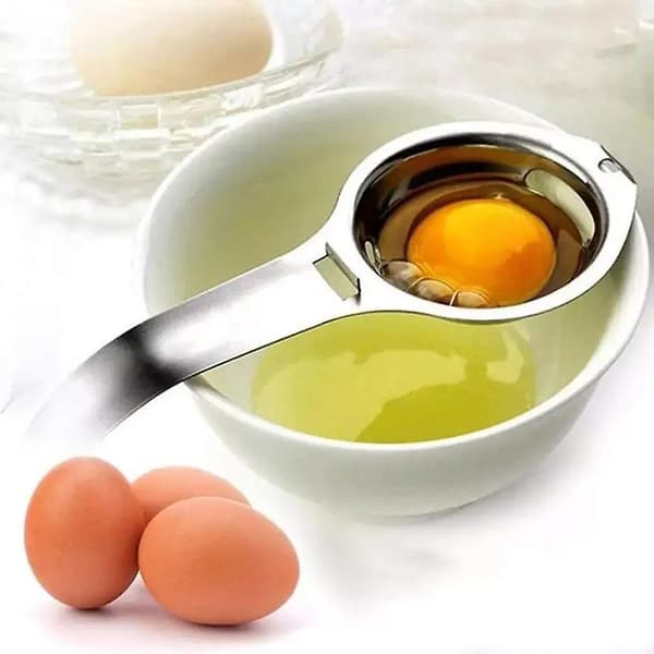 Rustfritt stål eggehvite eggeplomme separator bakeutstyr (som vist)