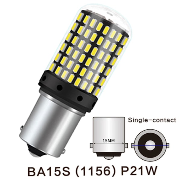 10 kpl 3014 144smd Canbus 1157 Bay15d P21w 1156 Ba15s Bau15s Py21w T20 7440 7443 W21w Led-polttimot Auto