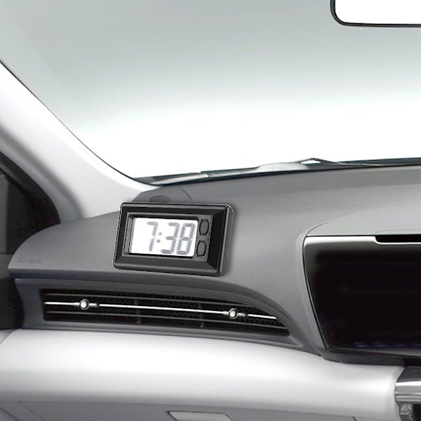 LCD-digitaalinen pöytäautokojelaudan pöytäelektroninen kello Päivämäärä Aika Kalenterinäyttö