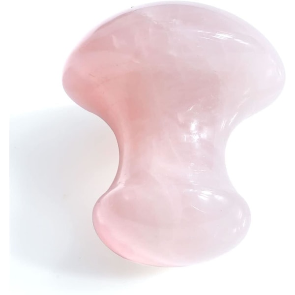 Jovivi Handgjord Naturlig Rosenkvarts Gua Sha Guasha Skrapverktyg/svampformad Guasha Bräda rosa