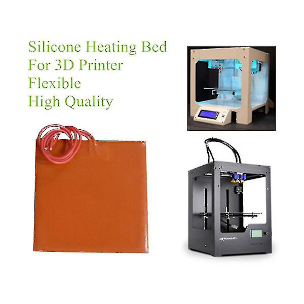 3D-printer silikone varmepude 120x120 mm varmeplade måtte 12v 120w printer opvarmet seng høj kvalitet