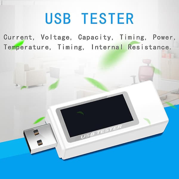 Usb-tester Digital Voltmeter Strøm Spenning Lader Kapasitet Detektor Indikator
