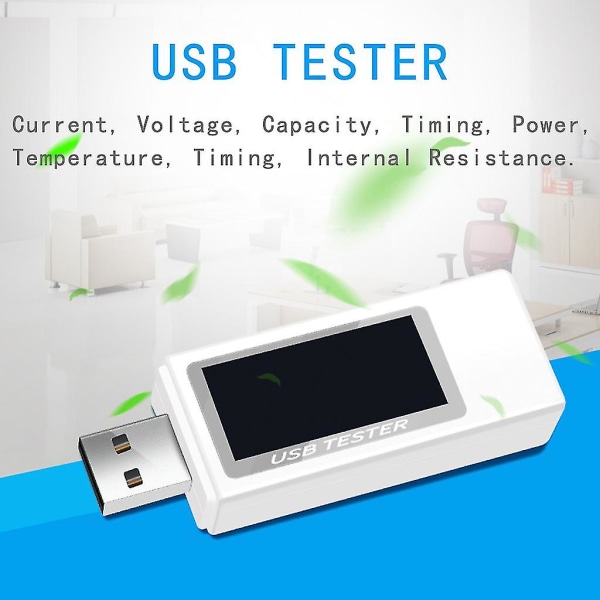 USB Tester Digital Voltmeter Strömspänning Laddare Kapacitetsdetektorindikator