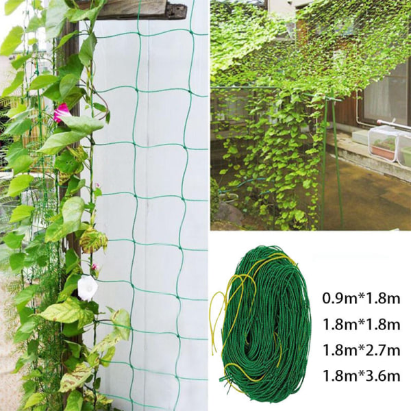 Stort mesh klätternät för att odla klätterväxter 1.8m*1.8M