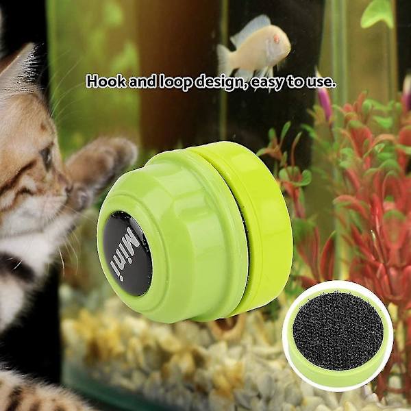 Mini magnetisk akvarie rengøringsbørste glas bærbar fiske tank børste vinduesrenser