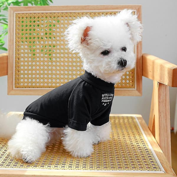 Ensfarget genser til hund for mellomstore til store hunder for vår