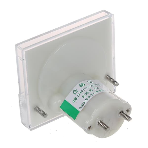 85C1 DC 0-50A Rektangulært Analogt Panel Amperemeter (Hvit)