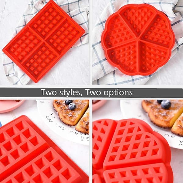 Silikon Vaffelform, Kakeformer, Bakeware, Høy Kvalitet Non-Stick Form, Muffins