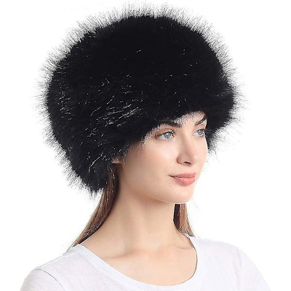 Kvinde Kosak Russisk Stil Faux Pels Hat Med Stretch Til Vinter Varmt Hue