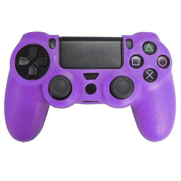 För PS4 Sony Playstation 4 Slim Controller case Silikon Mjuk Flexibel Gel Gummi Shell Cover Videospelskontroll Tillbehör lila