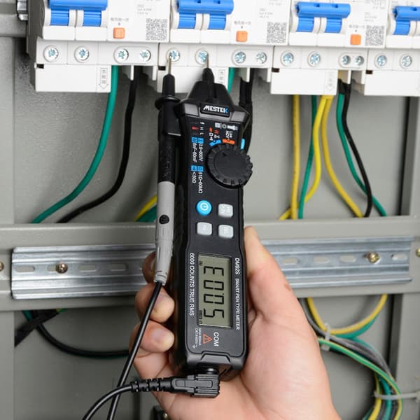 Penn-type multimeter med dobbel skjerm, 6000 tellinger, digital multimeter voltmeter