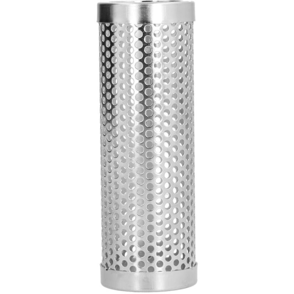 Rökbox Cylindrisk Avtagbar Stor Kapacitet Fruktträ Grill Pellet Rökare Rör för Utomhus Camping 6\" x 2\"