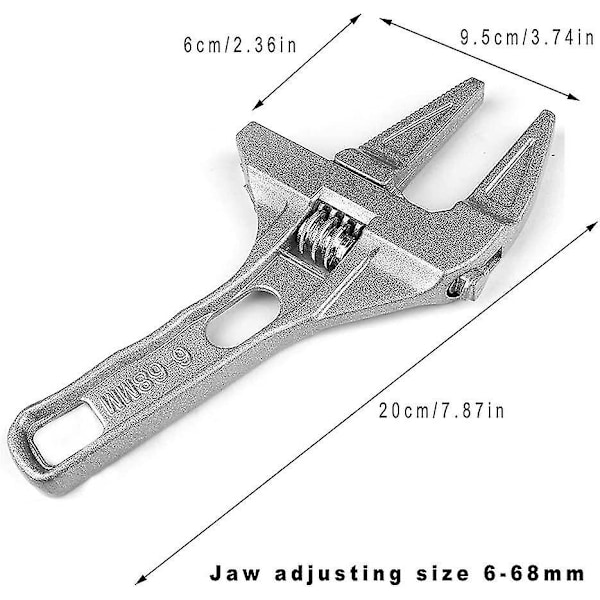 Suuri aukko säädettävä jakoavain, lyhyt säädettävä jakoavain, säädettävä säädettävä jakoavain, Mini Adjusta