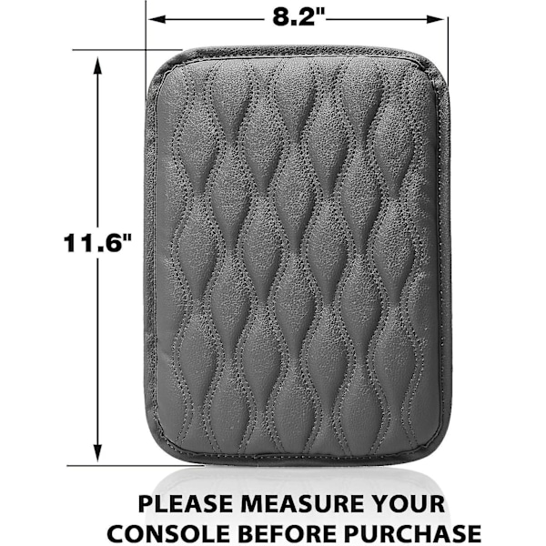 Universal midterkonsolbetræk, vandtæt armlænsbetræk, midterkonsolpude, bil armlæn sædebetræk beskyttelse til de fleste køretøjer, SUV, lastbil, bil