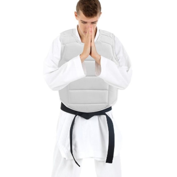 Vuxenbarn Karate Bröstskyddsväst Taekwondo Mma Kick Boxning Kroppsskydd Karateskyddsutrustning Bröstskydd-XL