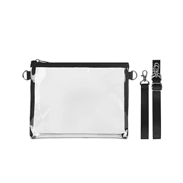 Transparent Crossbody Wallet Transparent Tote Bag Grå