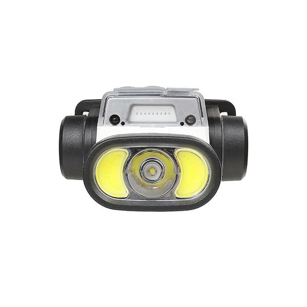 LED Hodelykt, Oppladbar Hodelykt for Løping, 5 Lysmoduser, Superlys Hodelykt med Induksjon Vanntett Lett LED Hodelykt for Camping, R