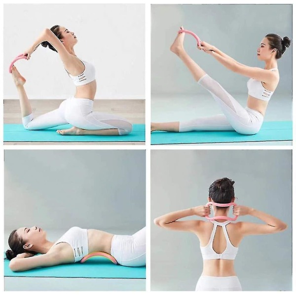 Yoga Ring Pilates Træningsring til ryg- og bensmerter Hjemmetræning Gym til stræk og Str