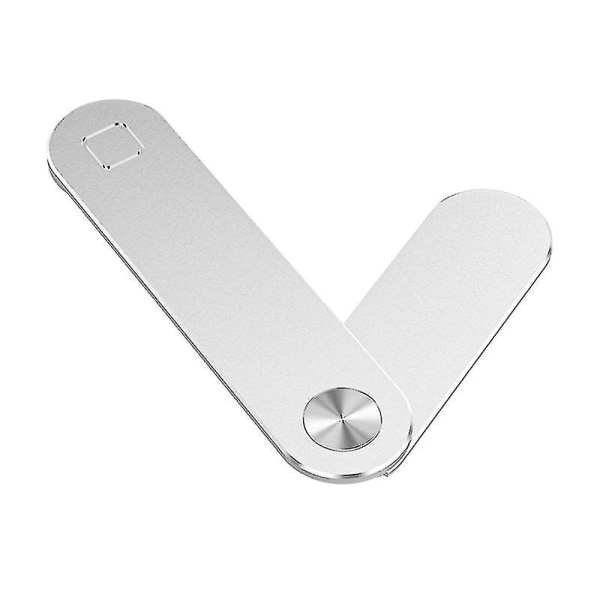 Magnetisk sidemonteret mobilholder Bærbar skærm Foldetelefon Metal（sølv）