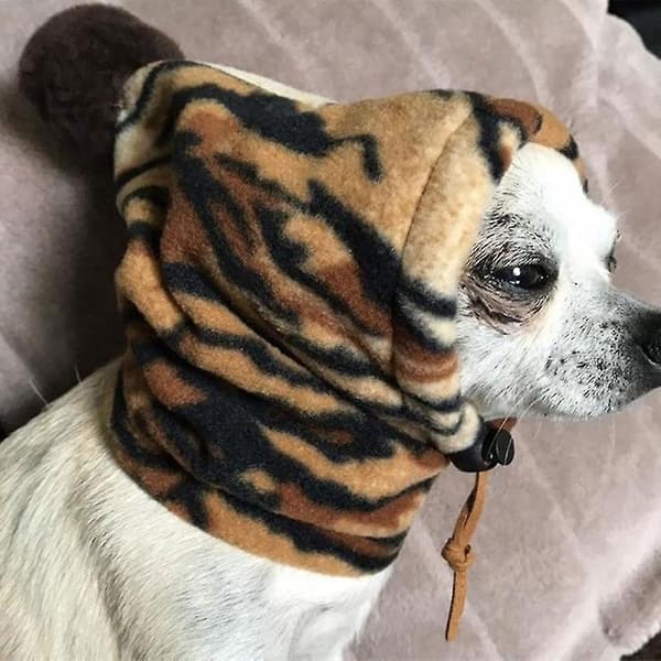 Vinter varm hund hat vindafvisende fleece hat til hunde katte sød pompom killing hat