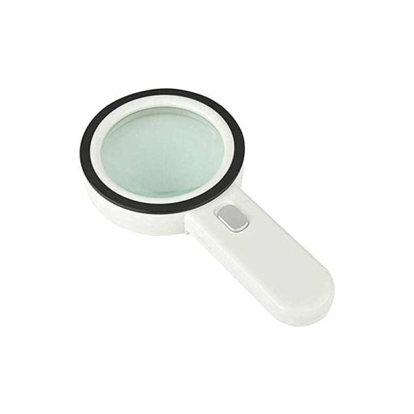 Lupe Lupe Lupp för äldre, handhållen, LED, hög förstoring, Ques, smycken, identifiering, diameter