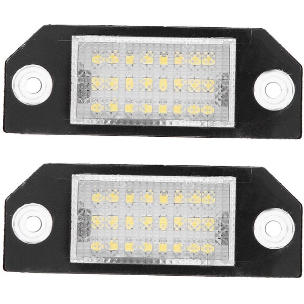 2 st 24 LED-lampor Nummerplåt LED-lampa för Ford C MAX Focus MK2