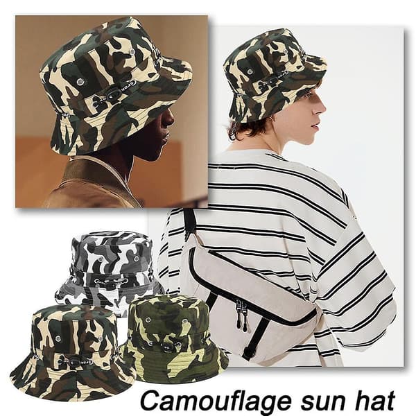 Camouflage solhatt
