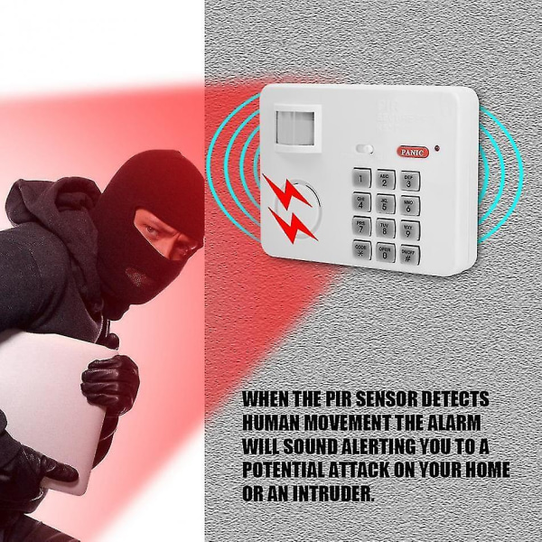 Wireless Pir Motion Sensor Alarm Password Keypad