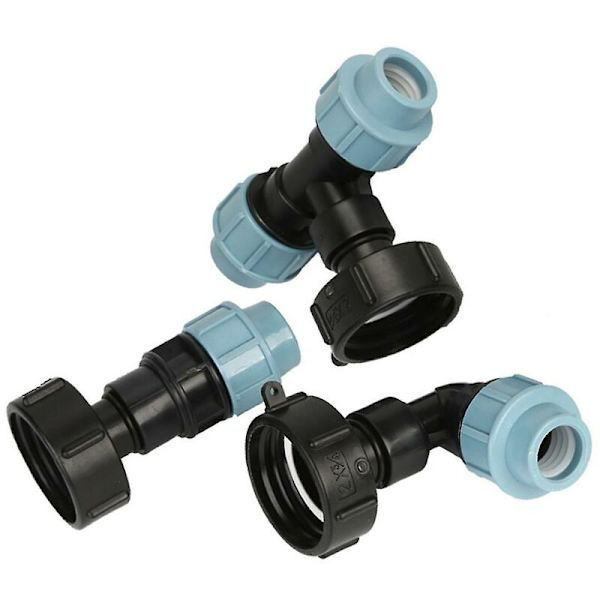 Vattentanksslanganslutning, trädgårdsslangadapter, hushållskraninstallation, 25 mm T-adapter