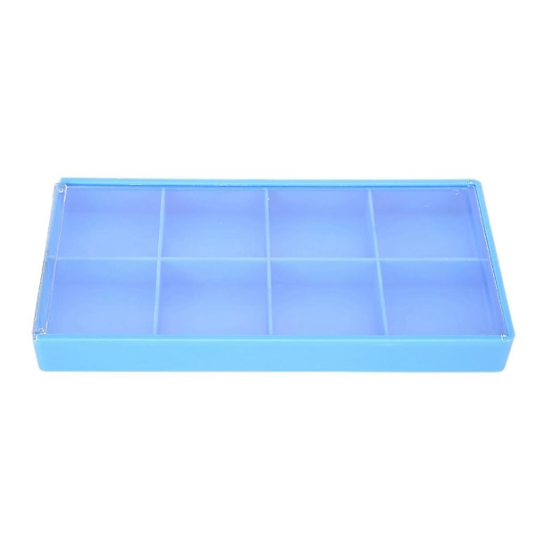 Plastic 8 Grids Storage Box Jewelry Organizer Case Watch Findings Container Tool