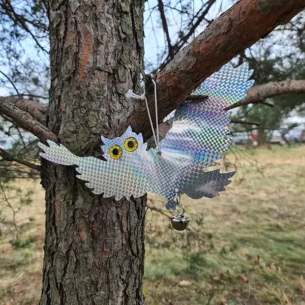 Reflekterande Fågelskrämma - Uggla - 3D