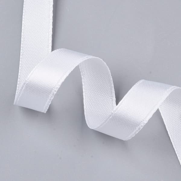 2-Pack Satinband Vit 10 mm x 23 Meter / Rulle