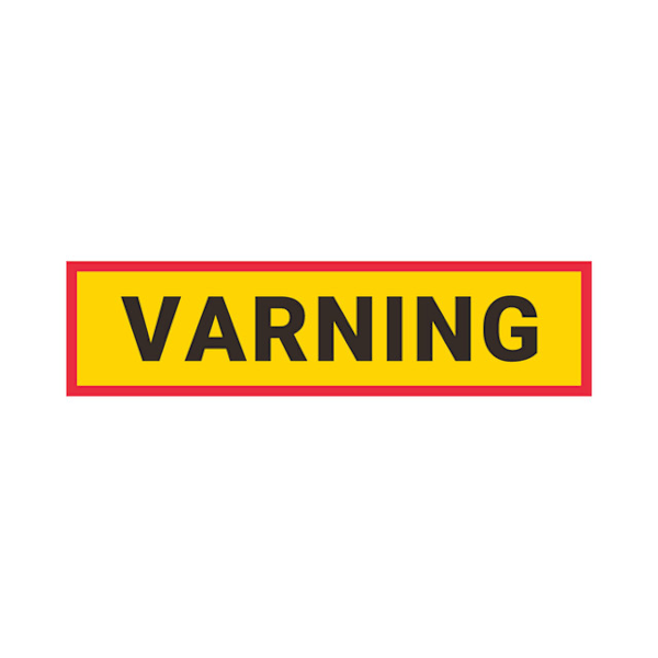 Varning - Magnetskylt