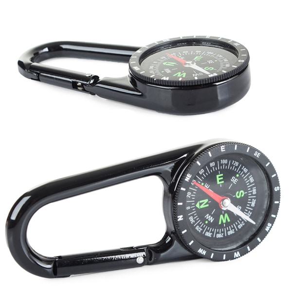 Kompass - Fickkompass med karbinhake