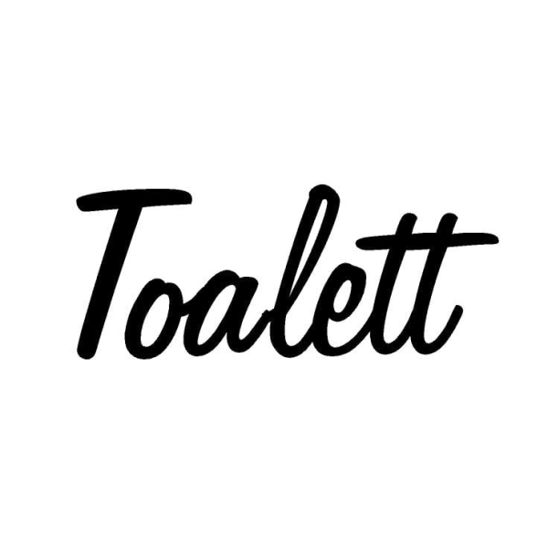 Väggtext / Dörrtext Toalett