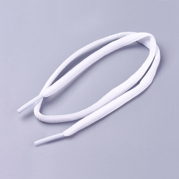 Skosnöre Polyester 52-54cm vit