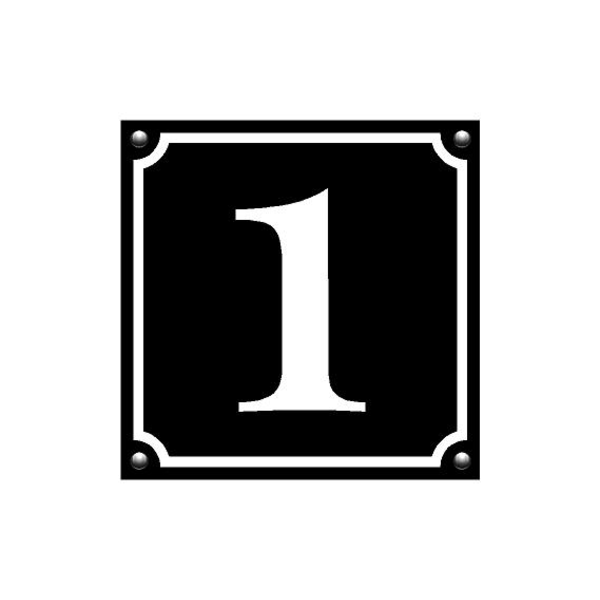 Husnummerskylt 1-9