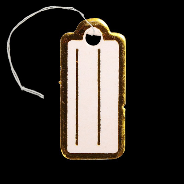 Prislappar guld - 500st - 22x10mm