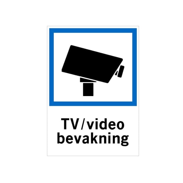 10-Pack dekaler TV/Video Bevakning
