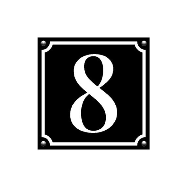 Husnummerskylt 1-9