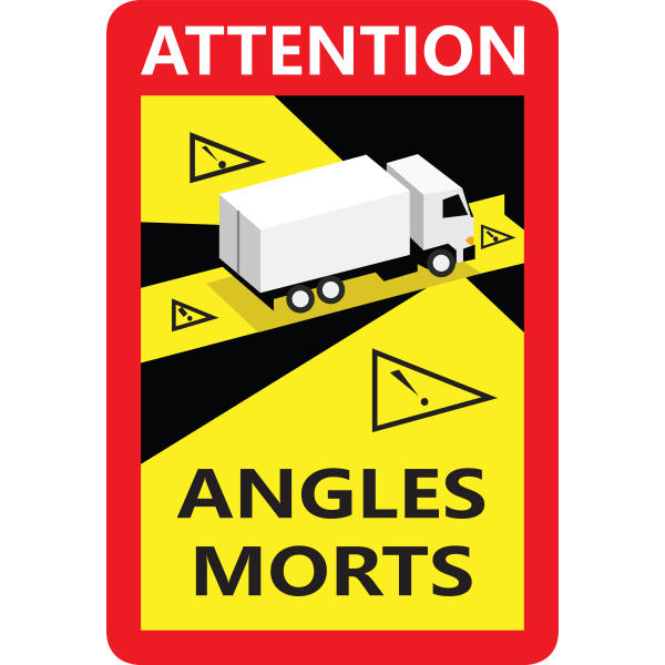 Självhäftande dekaler "Angles Morts" - 6 Pack