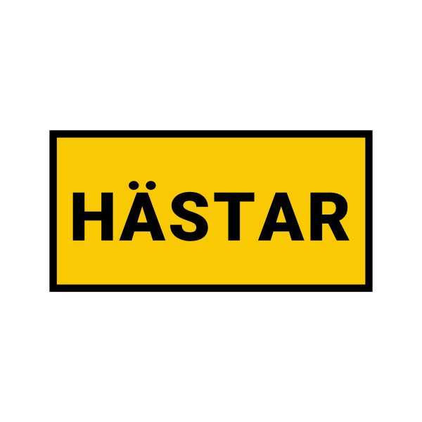 Hästar Klistermärke - Hästtransport