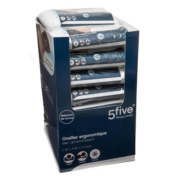 5five - gel memory pude 50x30cm Vit