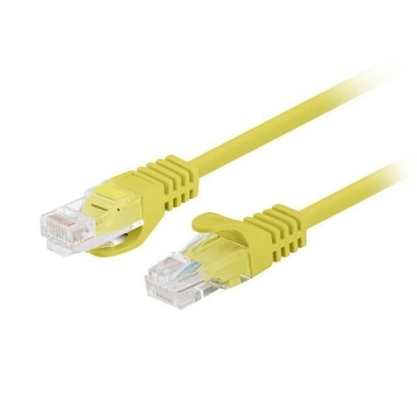 Lanberg Patchcord cat.5e UTP 1m gul 10-pak PCU5-20CC-010 - 5901969435580