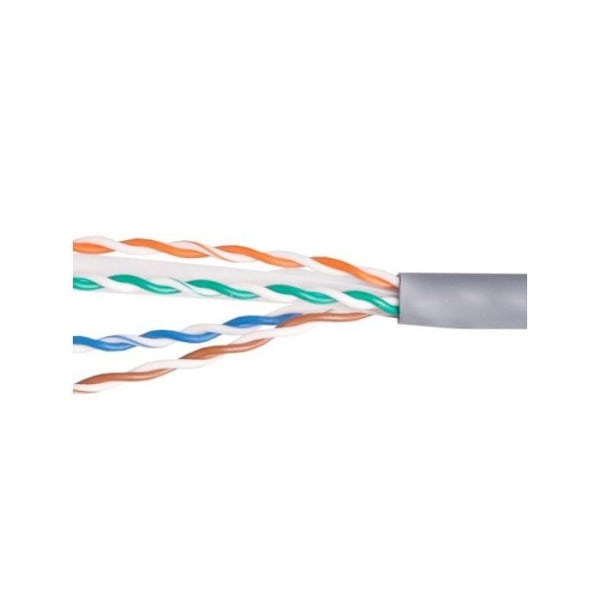 Kabel - netværksadapter - telefoniudstyr - 40146807 - Install.Kab Cat6 U/UTP CCA 305.00m grau LSZH