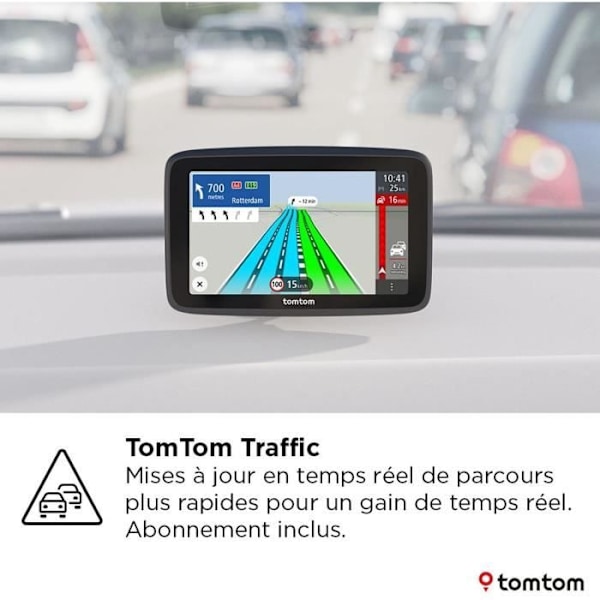 TomTom - GO Classic 5 2:a Generationen - GPS Bil - 5 tum - TomTom Traffic - Vägledning vid filbyte - Karta Europa 27