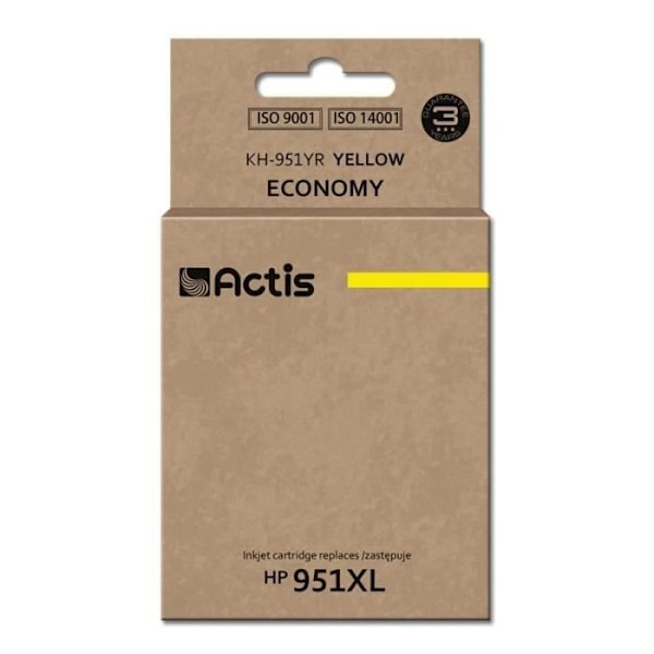 Mustesuihku - ACTIS - HP 951XL CN048AE - Keltainen - Yhteensopiva HP - Pakkaus 1