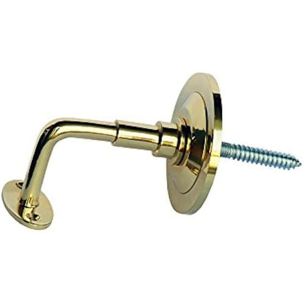 Stangstøtte - EDM - Poleret messing - 1 støtte - Gul farve - Holdbar