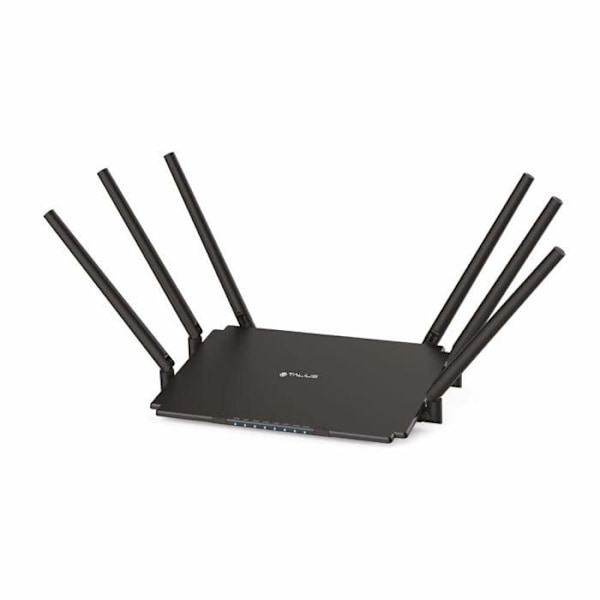 Talius modeemi - reititin, tech 4 u - TAL-RT2100GLAN - Talius Gigabit WiFi Router 2100 Mbps Dual Band 4 porttia 6 antennia musta