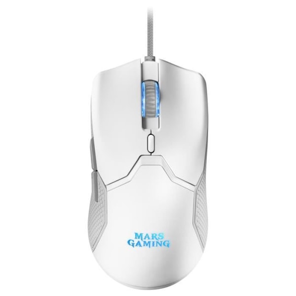 Mars Gaming MCPXWES Vit - Ultralätt tangentbord + muskombination + XXL musmatta - spanska